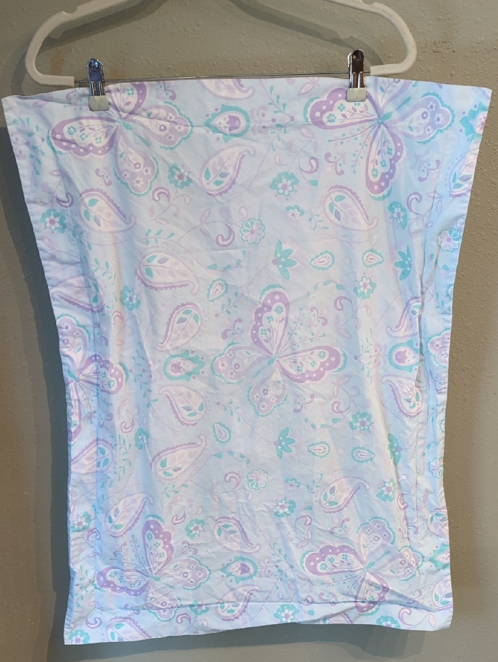 Fairy Pottery Barn Kids  Pillow Sham Duvet Cover Full-Queen Paisley Butterfly